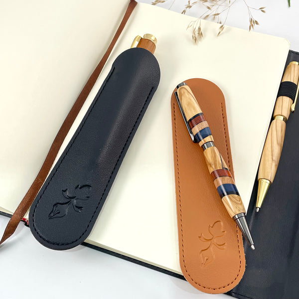 Etui luxe pour stylo en cuir PU