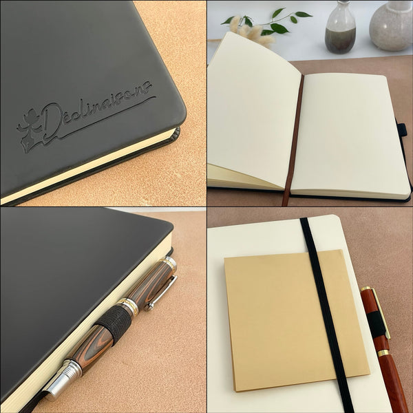 Carnet Luxe A5, 200pages blanches Qualité 120grs