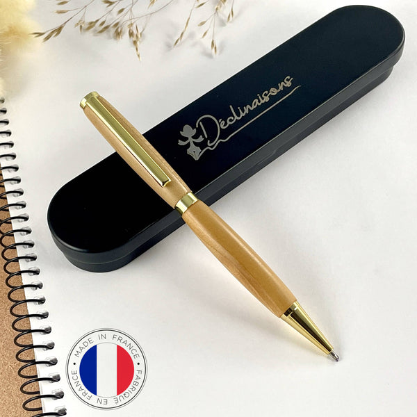 Stylo en bois de cèdre de France. Stylos Déclinaisons