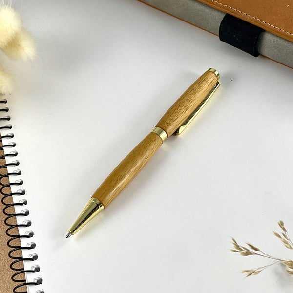 Stylo or et bois acajou. Stylos Déclinaisons